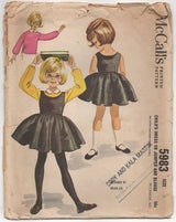 1960's McCall's by Helen Lee Girl's Dress and Blouse Pattern - Bust 22" - No. 5983