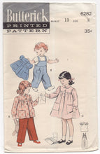 1950's Butterick Toddler Smock and Overalls - 6mo - No. 6282