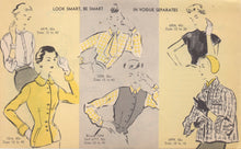 1950's Vogue Straight Skirt with Darts - Waist 24" - No. 7126