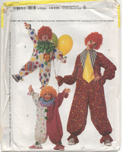 1990’s McCall's Adult or Teen Clown Costume, Collar and Hat pattern - Chest 34-35” - No. 6719