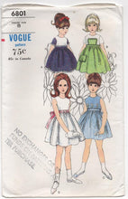 1960's Vogue Girl's One Piece Dress with pocket - 8yrs - UC/FF - No. 6801