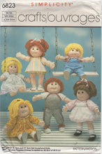 1980's Simplicity 18" doll wardrobe pattern - No. 6823
