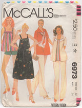 1970's McCall's MATERNITY Blouse, Dress, Jacket or Top, Pants or Shorts - Bust 34" -No. 6973