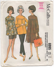 1960's McCall's Maternity Pants, Shorts, Top or Dress - Bust 36" - No. 6995