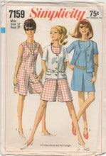 1960's Simplicity Sleeveless Romper and Jacket - Bust 32" - No. 7159