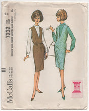 1960's McCall's One Piece Dress and Blouse - Bust 31" - No. 7232