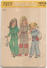 1970's Simplicity Child's Jumpsuit with pockets - Breast 23" - No. 7277