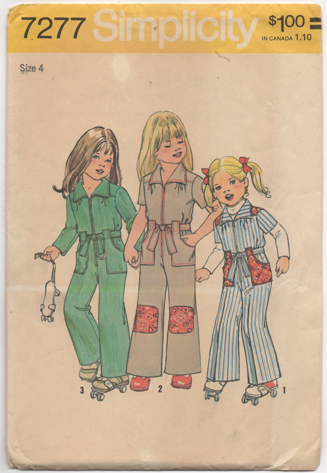 1970's Simplicity Child's Jumpsuit with pockets - Breast 23