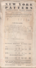 1940's New York Teenage Blouse and Skirt with Front Tie - Bust 28" - No. 741