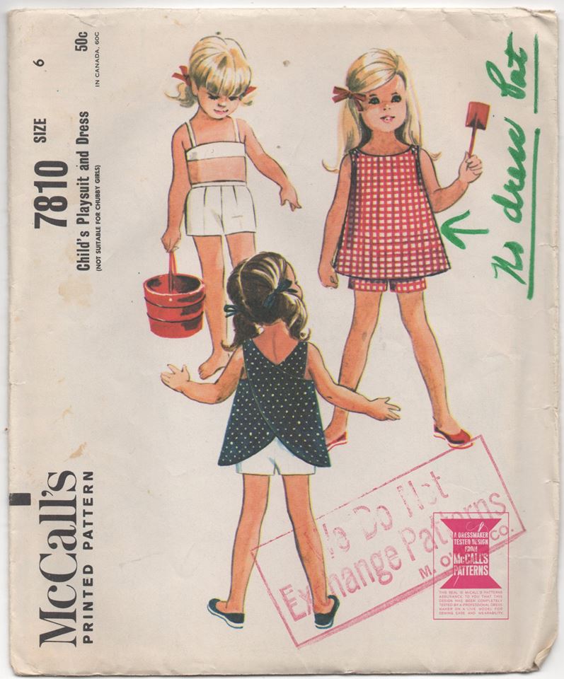 1960's McCall's Girl's Playsuit - Breast 24
