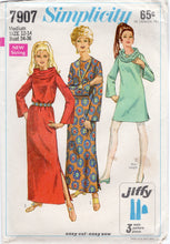 1960's Simplicity Jiffy Robe and Ring Scarf pattern - Bust 34-36" - No. 7907