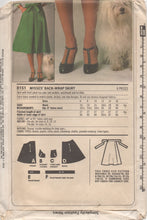1970's Simplicity Wrap Back Skirt Pattern - Waist 26.5-28-30" - No. 8151
