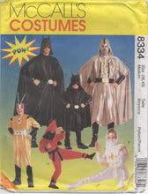 1990’s McCall's Adult or Teen Ninja and Super Hero Costume pattern - Bust 38-40” - No. 8334