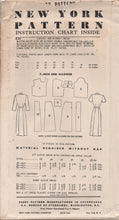 1950's New York Shirtwaist Dress with Double Collar and Band trim skirt - Bust 32" - No. 838