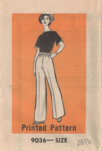 1970's Marian Martin Straight leg pants - Waist 26.5" - No. 9036