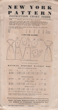 1950's New York Dress with Gathered Front and Bolero Pattern - Bust 33" - No. 910