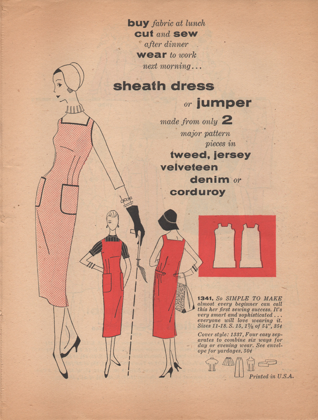 E-Book 1955 Simplicity Patterns November Home catalogue - Digital Download