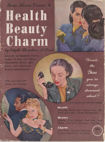 E-Book 1947 Home Course to Health, Beauty, Charm Book - OOP - Digital Download