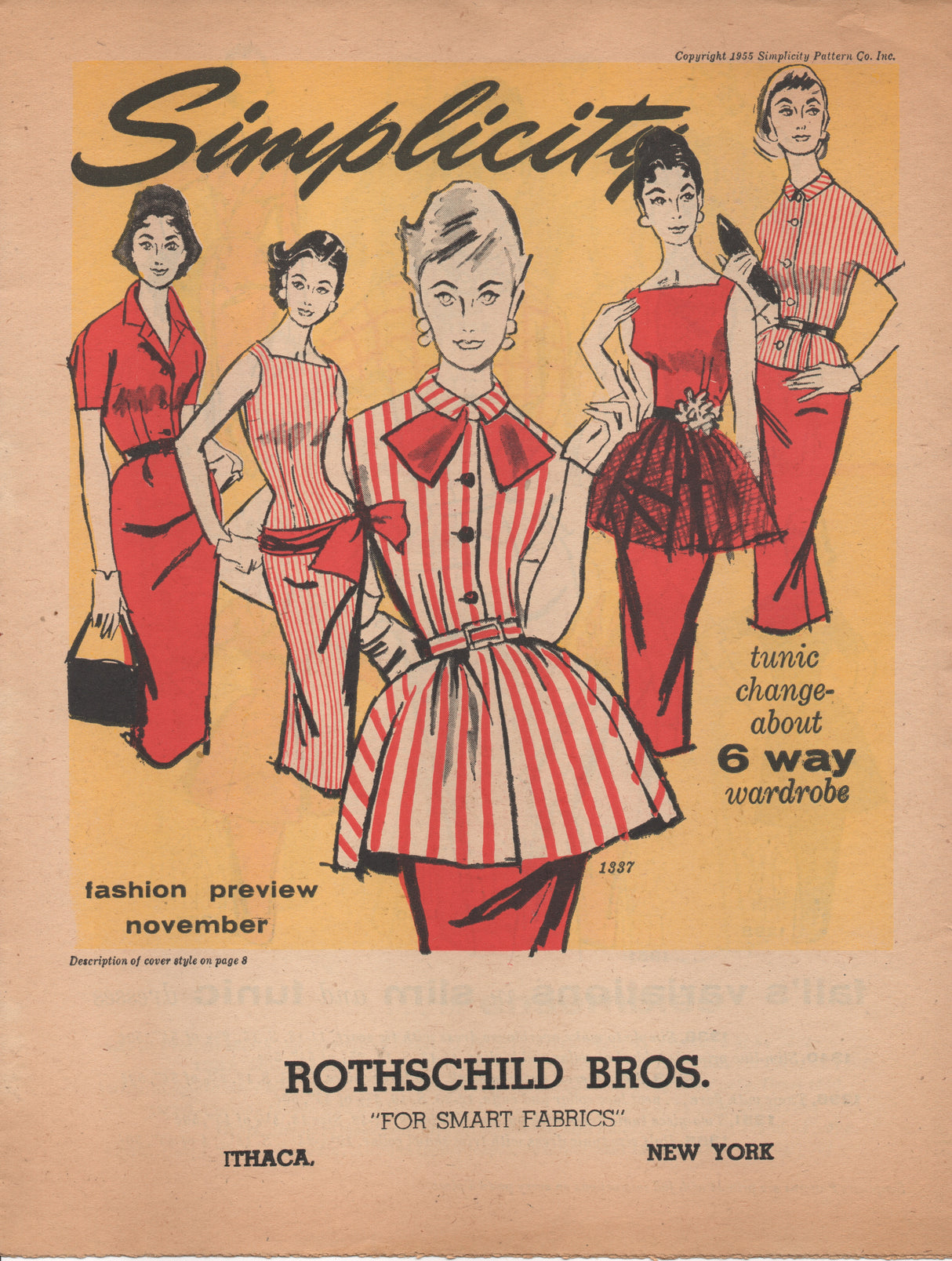 E-Book 1955 Simplicity Patterns November Home catalogue - Digital Download