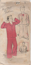 1940's New York Child's Pajama Set with Two options for Collar - Chest 26" - No. 1363