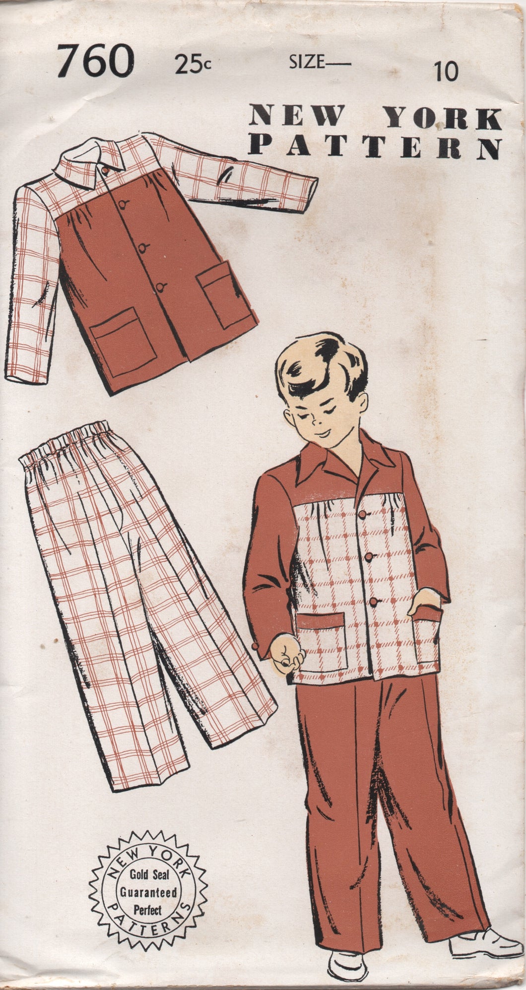 1950's New York Boy's Jacket with pockets and Pants - Chest 28