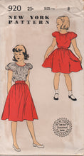 1950's New York Girl's Peasant Top and Gathered Skirt - Chest 26" - No. 920