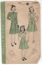 1940's Hollywood Blouse, Skirt with or without suspenders, Jacket - Bust 30" - No. 1855