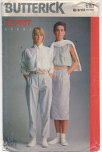 1988 Butterick ESPIRIT Oversize Shirt, Skirt and Pants - Bust 30.5-31.5-32.5" - UC/FF - No. 6119