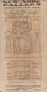 1940's New York Princess Line Strapless Dress and Bolero - Bust 32" - UC/FF - No. 447
