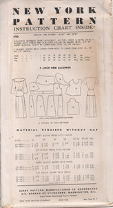1950's New York Jacket with Scallop Collar or Square Neckline and Six Gore Skirt - Bust 32" - No. 690