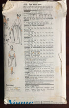 1950's Vogue Special Design Evening Dress or Cocktail Dress with Bell Skirt Pattern - Bust 32" - UC/FF - No. 4175