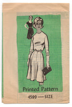 1960's Mail Order Sweetheart or High Neckline Dress Pattern - Bust 32" - UC/FF - No. 4599