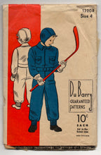 1930's DuBarry Snowsuit and Hat Pattern - 4yrs - No. 1320B