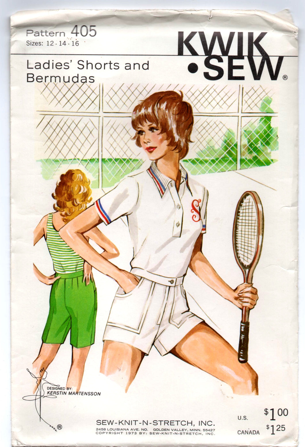 1970's Kwik Sew Shorts or Bermuda Shorts Pattern - Waist 27-30