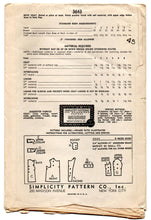 1940's Simplicity Boy's Double Breasted Coat Pattern - 4 years - UC/FF - No. 3643