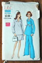 1960's Vogue Maternity Top, Skirt and Pants Pattern - Bust 34 - No. 7556