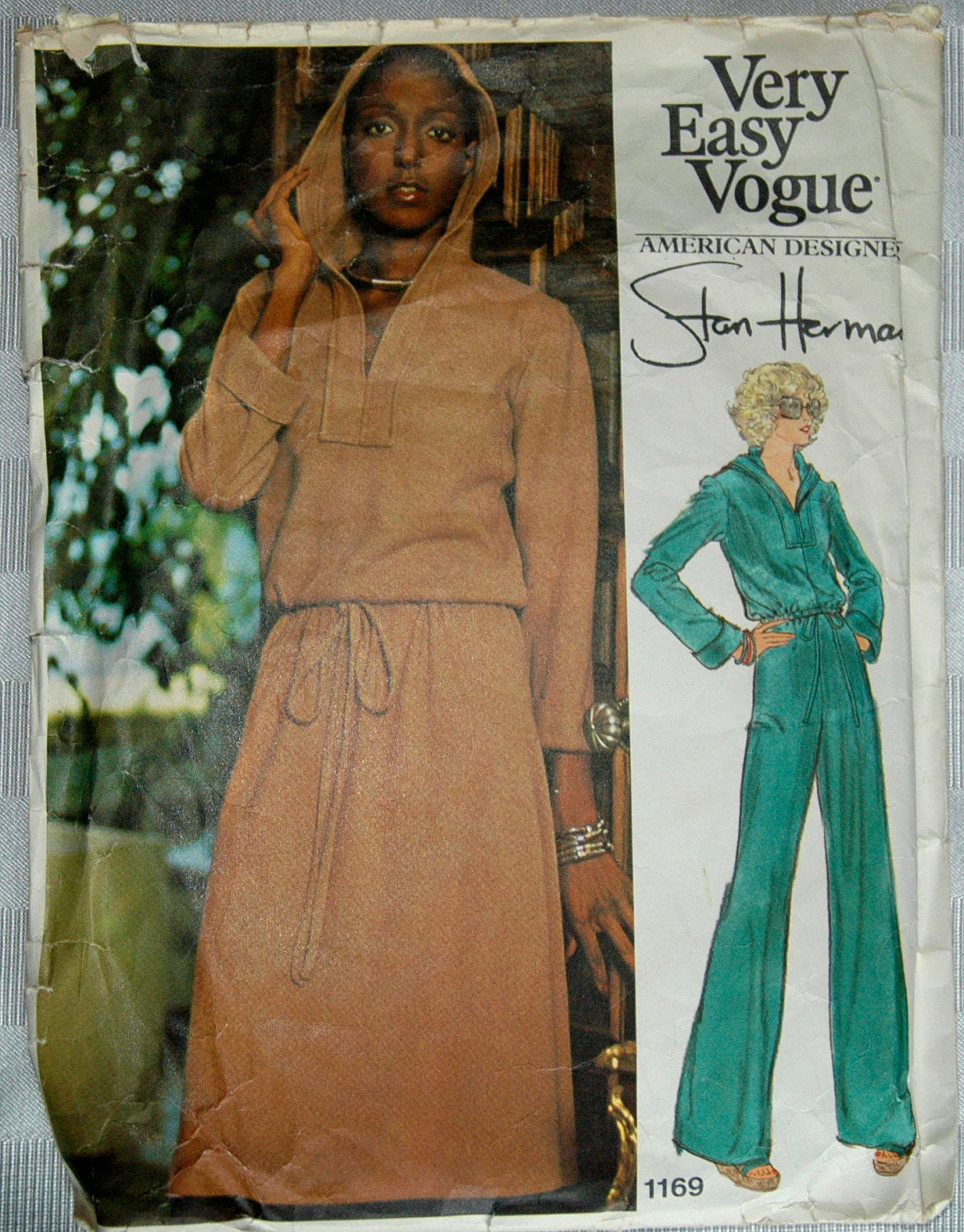 1970's Vogue American Designer Top, Skirt and Pants Pattern - Bust 31 1/2 - no. 1169