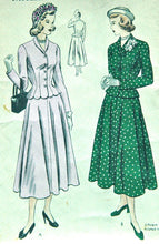 1950's Junior Vogue Suit Dress Pattern - Bust 33 - No. 3197