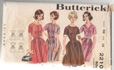 1960's Butterick One-Piece Shirtwaist Dress pattern - Bust 32" - No. 2210