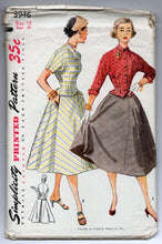 1950's Simplicity Two-Piece Dress Pattern - Bust 30" - No. 3946