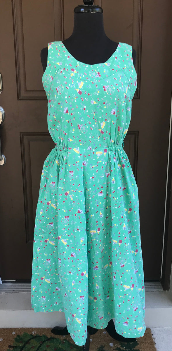 1950’s One Piece Dress with Novelty Circus print - Bust 35” – Backroom ...