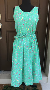 1950’s One Piece Dress with Novelty Circus print - Bust 35”