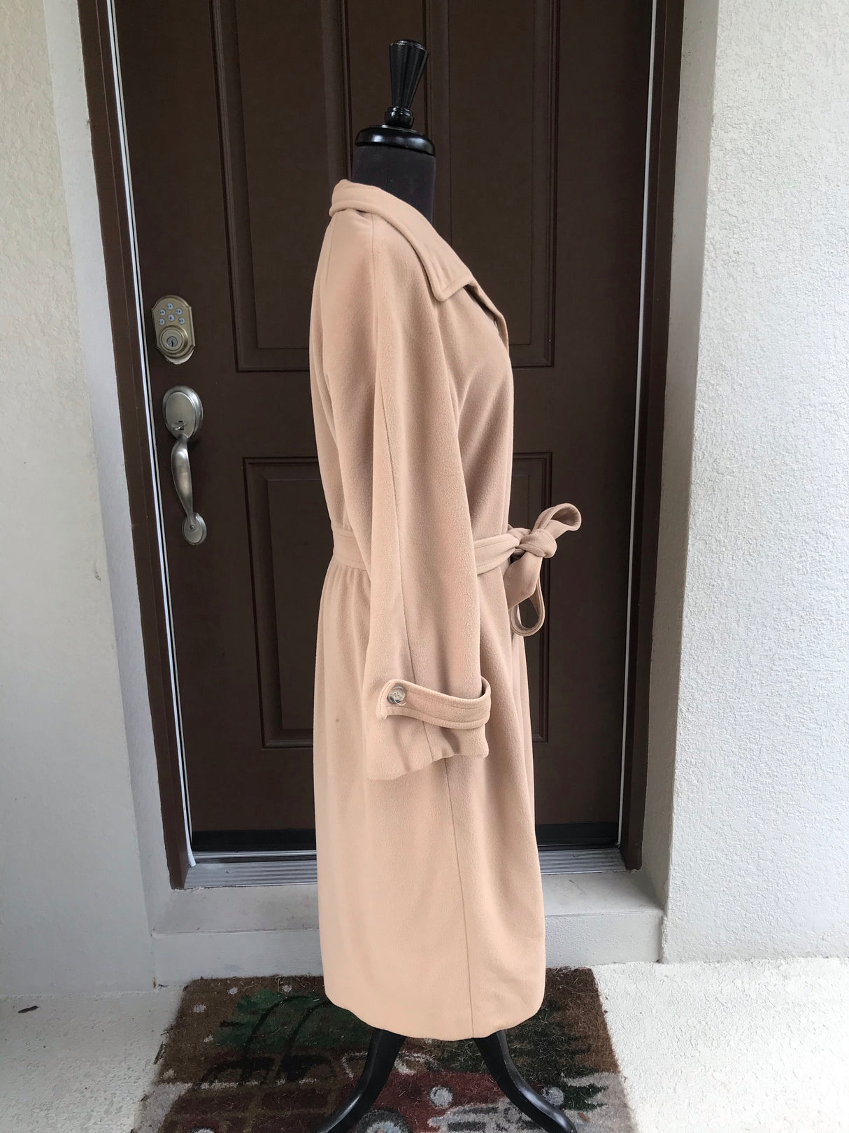 1970’s Kashmiracle Tan Coat with Tie belt