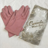 1950’s Crescendoe Dusty Pink Leather Gloves