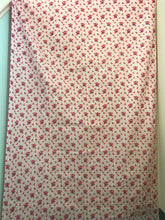 1960/70’s Pink with Pink and Purple Roses - Cotton Blend