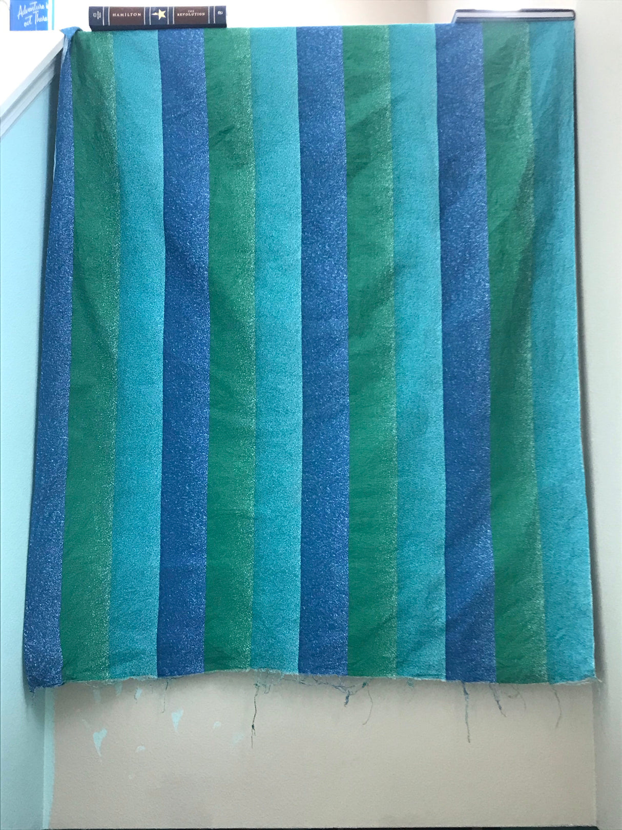 1960’s Gradient Stripes - Green/Teal/Blue - Cotton