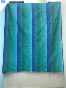 1960’s Gradient Stripes - Green/Teal/Blue - Cotton
