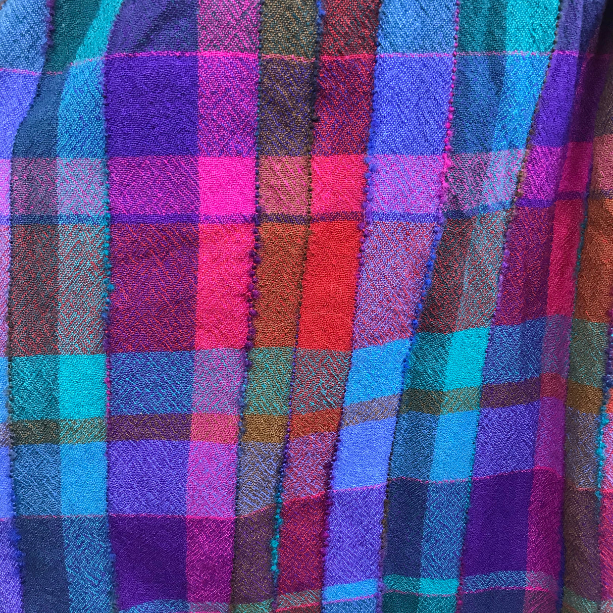 1970’s John Meyer Wool Rainbow Plaid Skirt - M