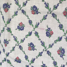 1950’s Harlequin and Floral - Feedsack - Cotton