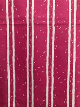 1980’s Pink Striped with white fabric - Cotton blend
